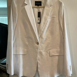 Banana Republic White Blazer Modern Fit